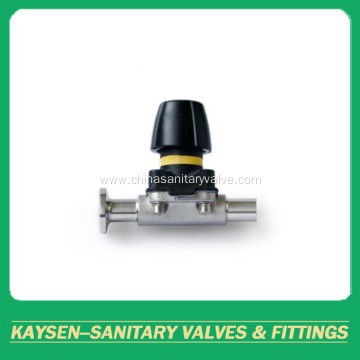 Mini manual diaphragm valves weld and clamp end